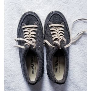 Seevees tennis shoes in grey wool